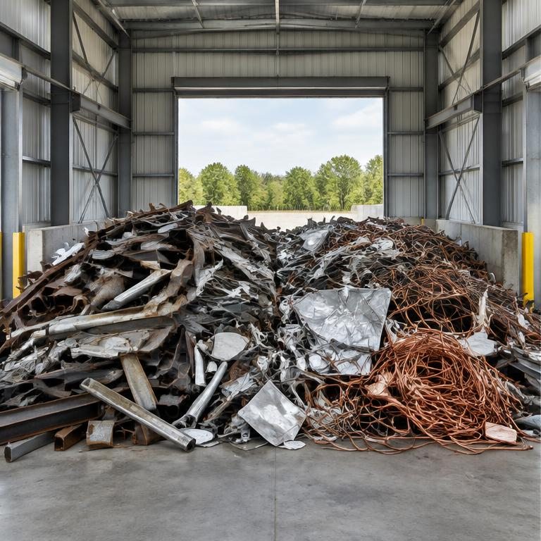Before: mixed recyclable metal